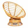 Кресло-качалка Папасан/Papasan (W 23/01 B) /с подушкой/ 115х78х104см, медовый, ткань оранжевый, с 23 Honey (мед)