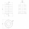 Комплект бетонных теплоаккумулирующих дисков d-150мм (10 шт., 5 слоев, V2)