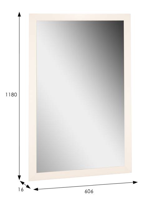 Зеркало настенное BeautyStyle 11 слоновая кость 118 см х 60,6 см