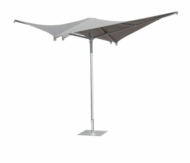 Зонт-парусник 2х2 м Vela Titanium титан, серо-коричневый 2000х2000 мм