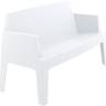 Диван пластиковый двухместный Box Sofa белый 1380x620x800 мм Диван пластиковый двухместный Box Sofa белый 1380x620x800 мм