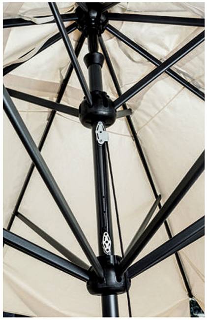 Зонт профессиональный телескопический 4х4 м Leonardo Telescopic антрацит, слоновая кость 4000х4000 мм Зонт профессиональный телескопический 4х4 м Leonardo Telescopic антрацит, слоновая кость 4000х4000 мм
