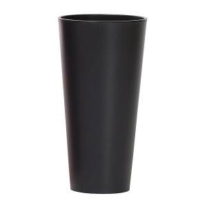Кашпо для цветов "Prosperplast Tubus Slim", антрацит, 27+15л