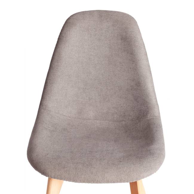 Стул Синди Софт/Cindy Soft (мод.C1021F1-1)/1 шт. в упаковке фактурный велюр/дерево бук, 55х48х83см, серый/натуральный серый фактурный велюр/дерево бук