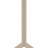 Стол пластиковый барный складной Sky Folding Bar Table 60 бежевый Ø600х1080 мм
