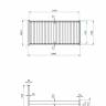 Кровать Rino 1600 х 2000 ясень, натур