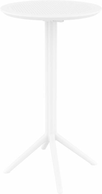 Стол пластиковый барный складной Sky Folding Bar Table 60 белый Ø600х1080 мм Стол пластиковый барный складной Sky Folding Bar Table 60 белый Ø600х1080 мм