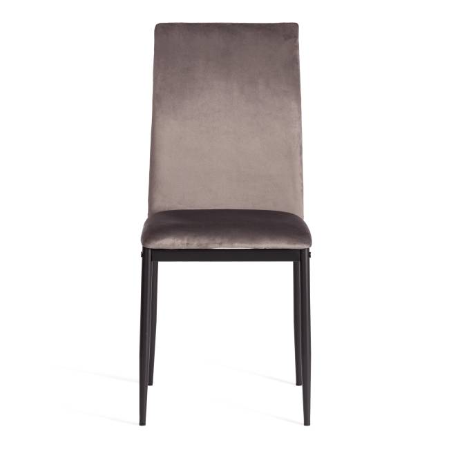 Стул Капри/Capri (мод.39) металл, вельвет, 49.5х41х93,5см, темно-серый HLR24/черный (Комплект из 4 шт.) Dark grey (темно-серый) HLR24 / черный металл, вельвет