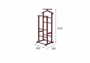Вешалка костюмная В 9Н махагон